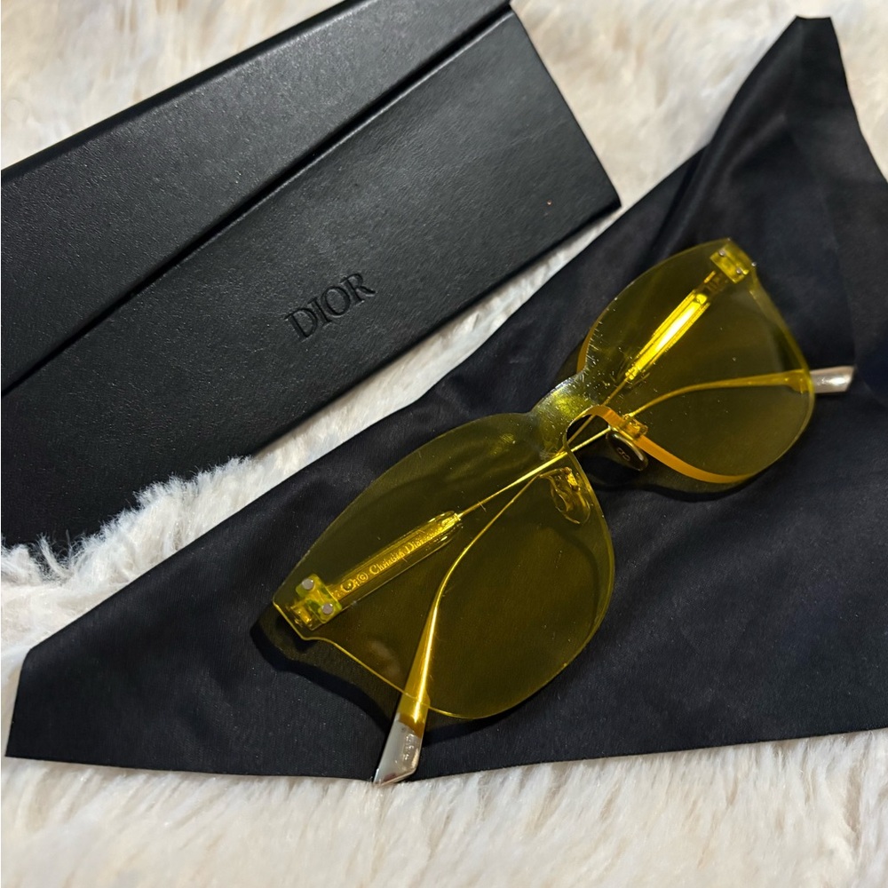 Dior Bold Yellow Sunglasses